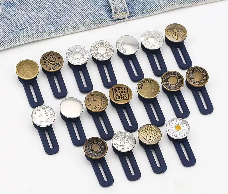 Adjustable Jeans Button for Expand the Pants Waist Circumference Jean Extensible ButtonMetal Button