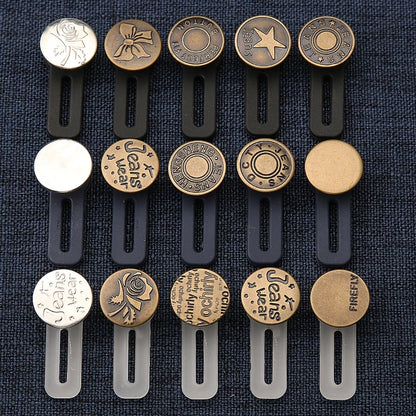 Adjustable Jeans Button for Expand the Pants Waist Circumference Jean Extensible ButtonMetal Button