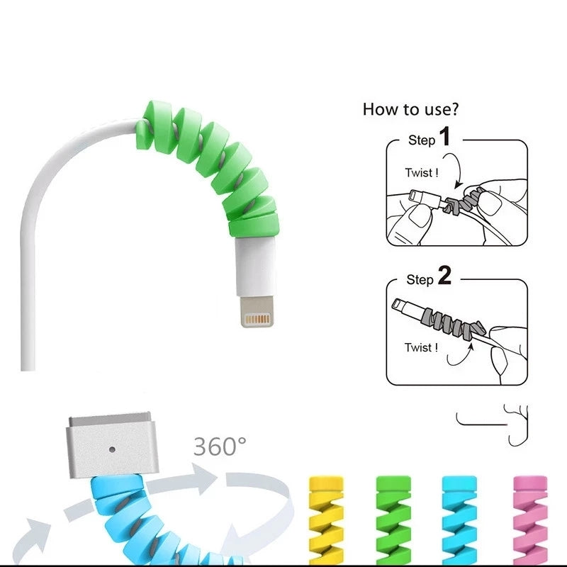 Flexible Charger Cable Protector Spiral