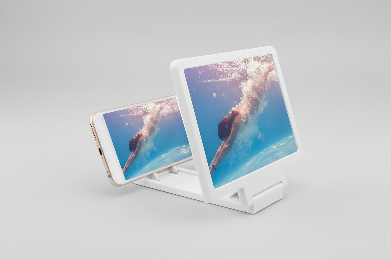 mobile Phone Screen Magnifier 3D Smartphone Screen Stand Amplifier Enlarger Projector Holder