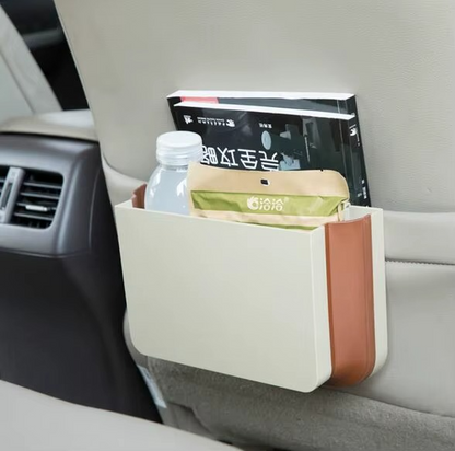 Car Interior Organizer Phone Holder Car Seat Back Organizer Upgraded Waterproof Hanging Trash Bag Foldable Storage Bag