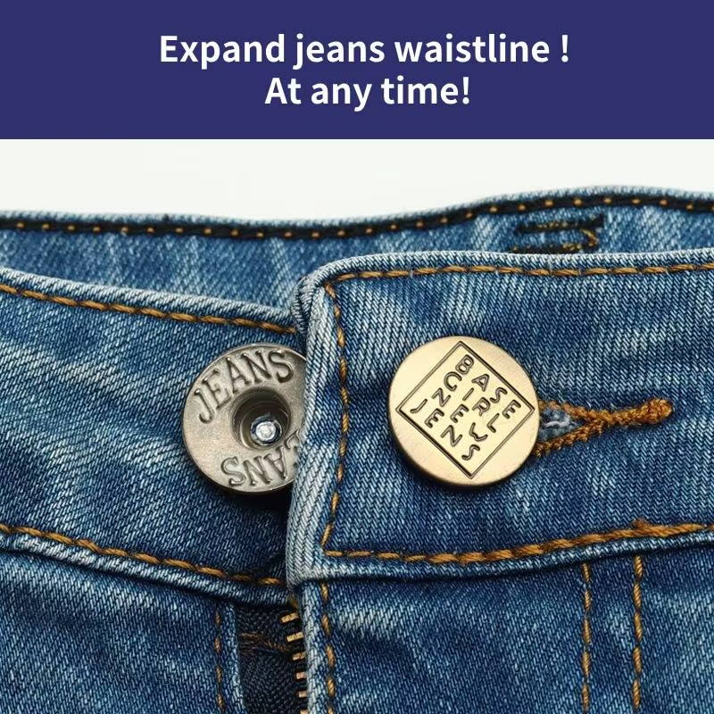 Adjustable Jeans Button for Expand the Pants Waist Circumference Jean Extensible ButtonMetal Button