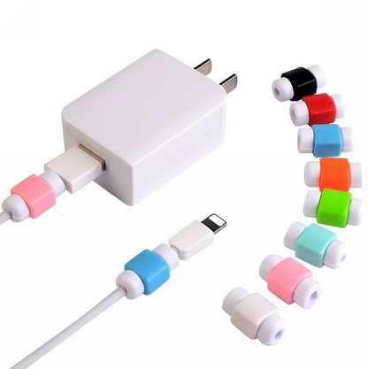2 pcs /Cable Protector for Phone Charging Wire Earphone Cable USB Line Cord Case Winding Clips Cover