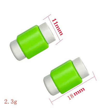2 pcs /Cable Protector for Phone Charging Wire Earphone Cable USB Line Cord Case Winding Clips Cover