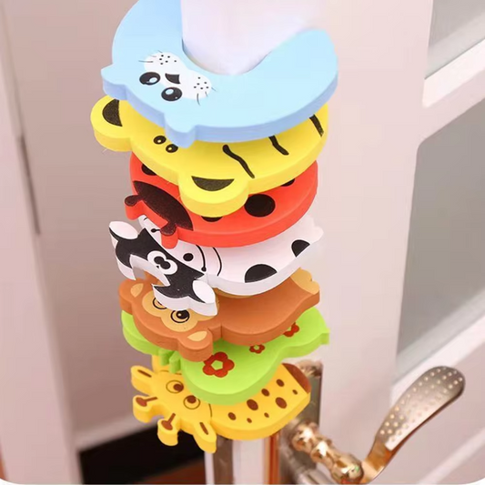 Baby Safety EVA Door Stopper Anti-Pinch Finger Guard Cute Animal Design Child Lock Protector for Furniture Newborn Care