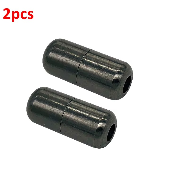 2 Pcs Aluminum Capsule Lock Accessories Elastic Laces Sneakers Shoelace Without Ties Buckle Decoration Lazy Shoestring Fastening
